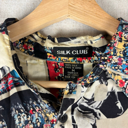 Pete Rose Silk Club MLB Hawaiian Style AOP Medium Shirt