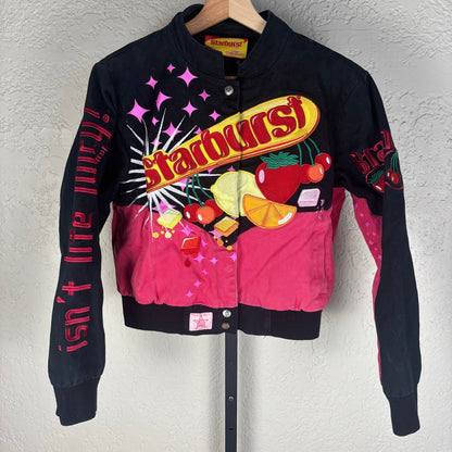 Rare JH Design Starburst Embroidered Kids Large Racing Jacket