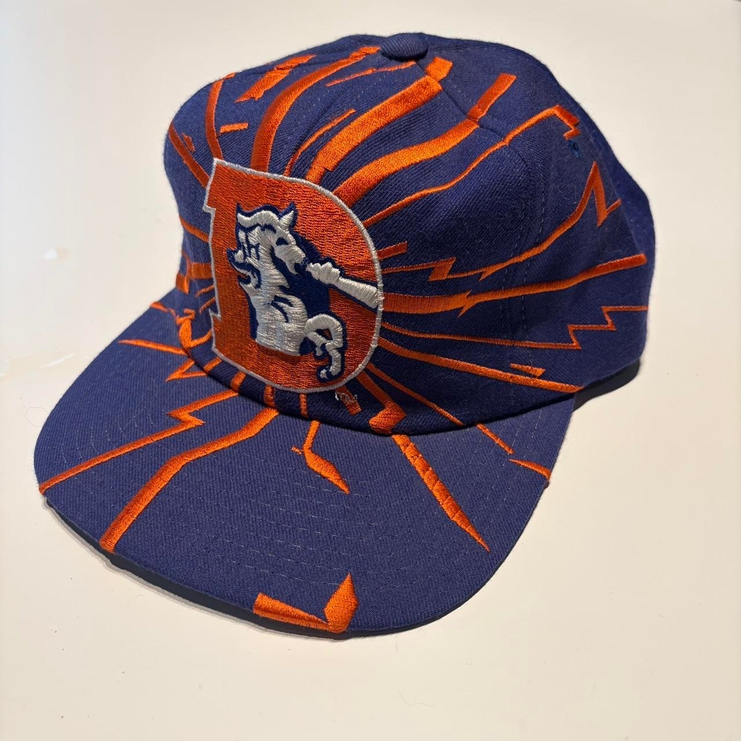 Vintage Denver Broncos Collision Pro Line 90s Wool Snapback Starter Hat