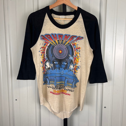 Journey Chicago 1983 Frontiers Concert World Tour Small Sportswear Raglan Shirt