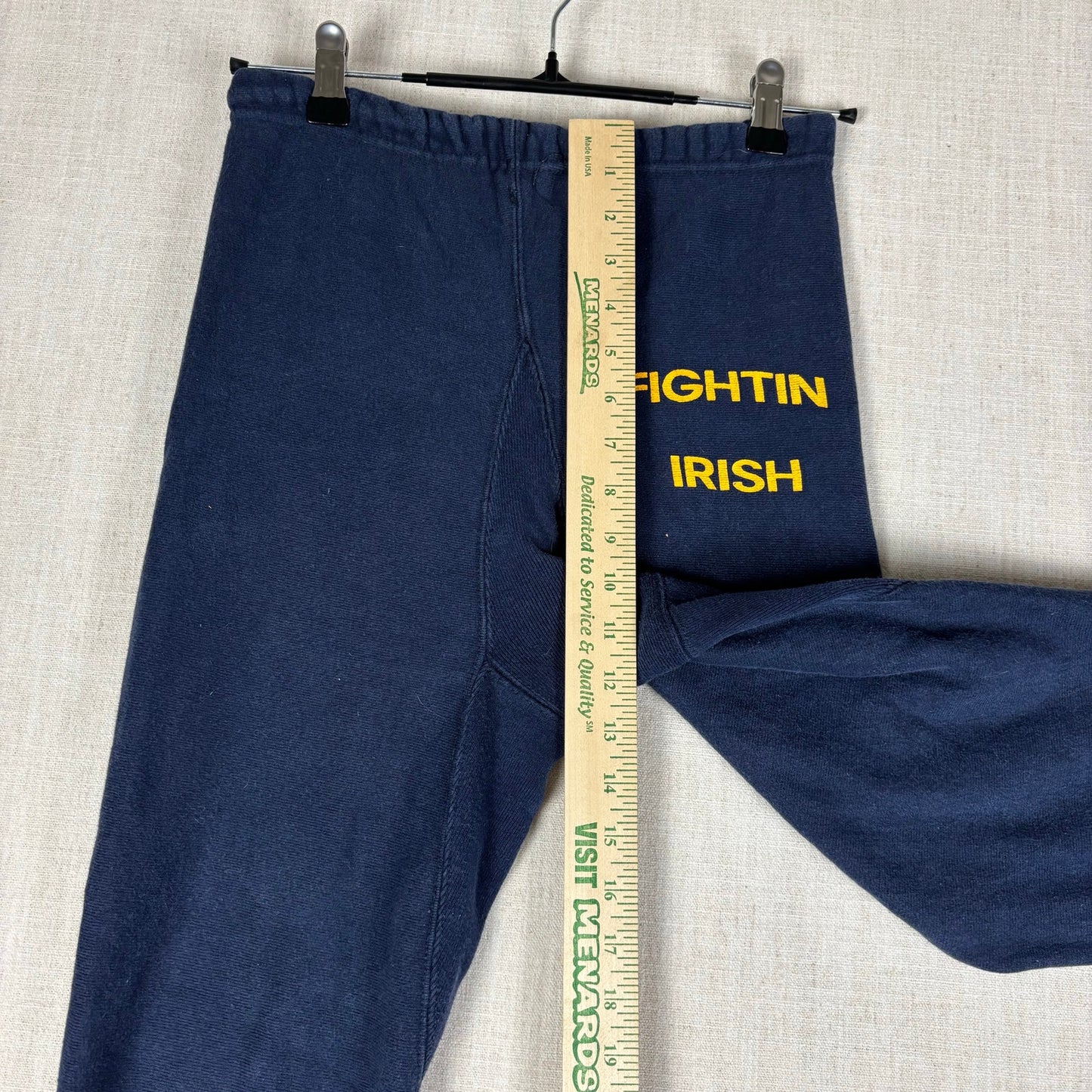 Vintage Champion 1980s Notre Dame Fightin Irish Small Reverse Weave Sweatpants