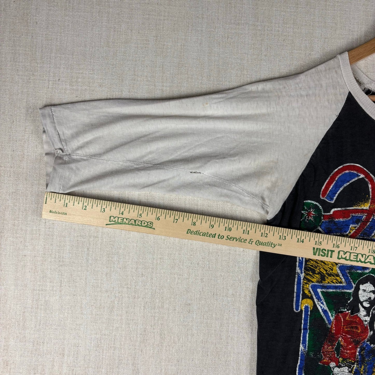 Vintage Foghat Pat Travers 70s Concert Drug Distressed Small Raglan Shirt