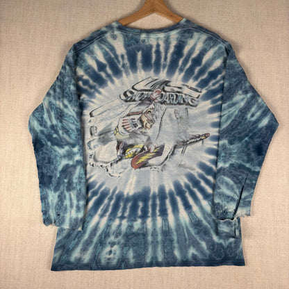 Vintage Grateful Dead Snowboarding Bear Distressed Large Band Longsleeve Shirt