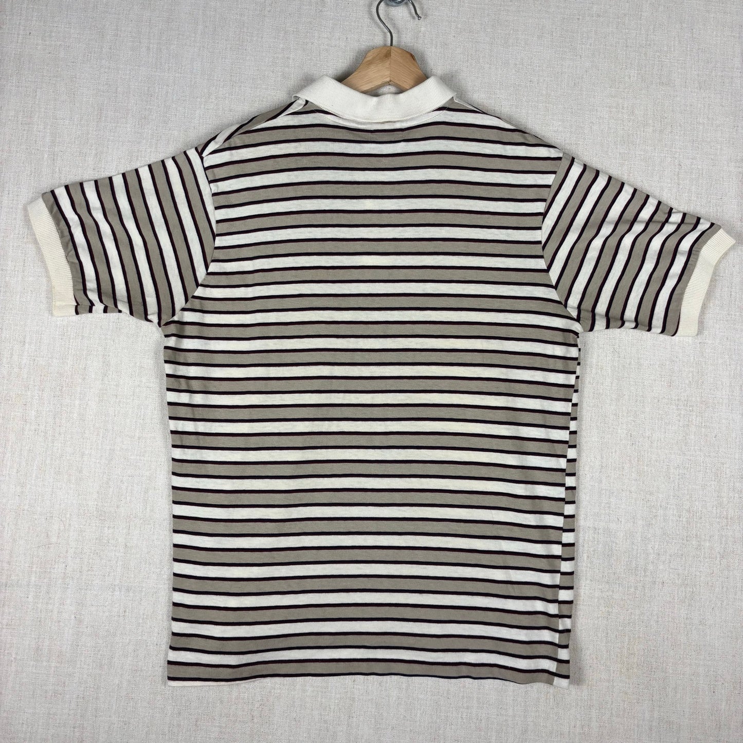 Vintage Neiman Marcus Striped Polo Golf Large Shirt