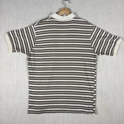 Vintage Neiman Marcus Striped Polo Golf Large Shirt