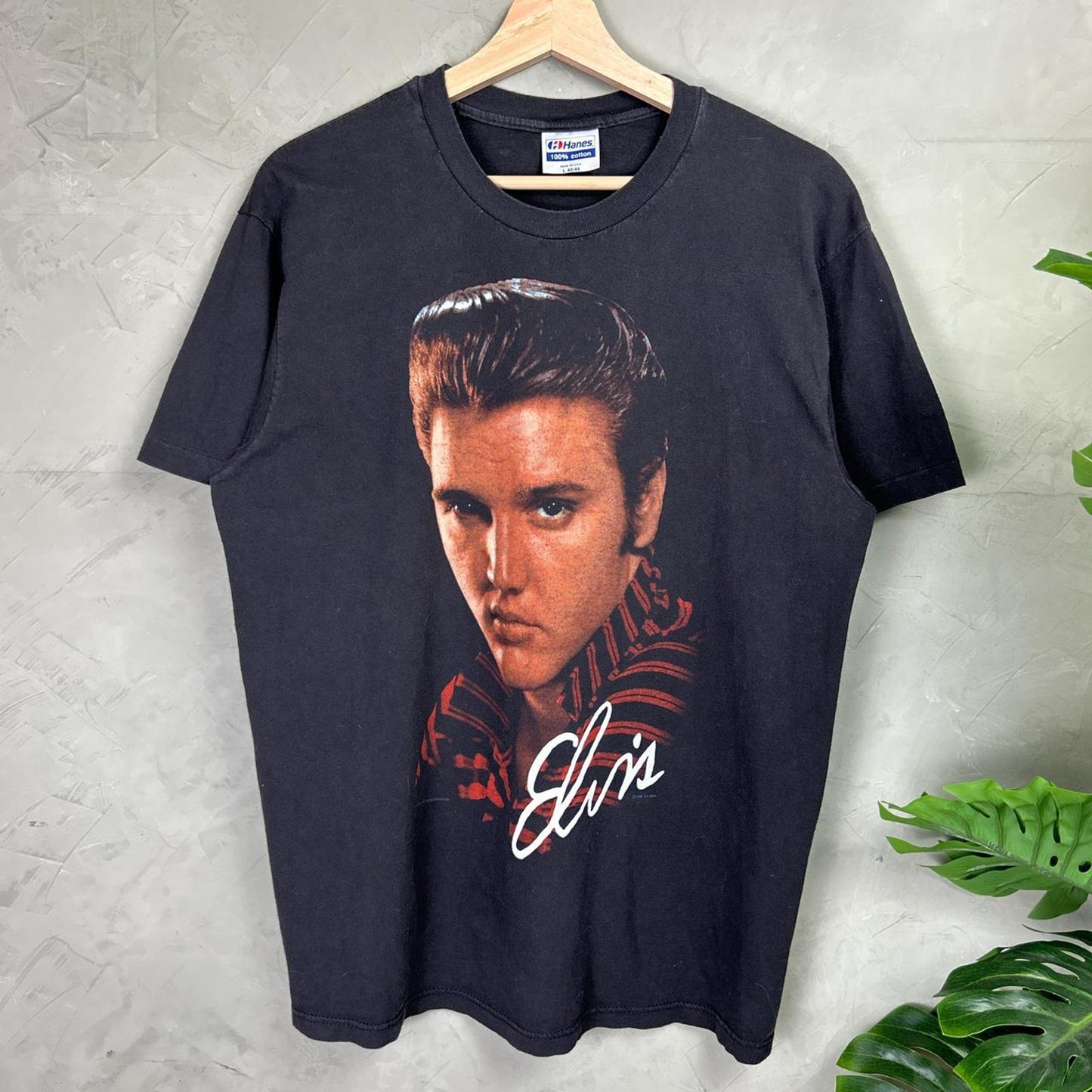 Elvis Presley 1990 Single Stitch Winterland Licensed Big Face Large Shirt