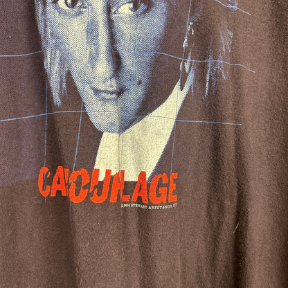 Rod Stewart 1984 Camouflage Tour Canada Dry Vintage Large Band Tee