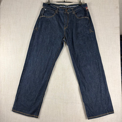 ENYCE Y2K Flannel Plaid Jeans NWT Dark Wash Sz 36 Skater Denim