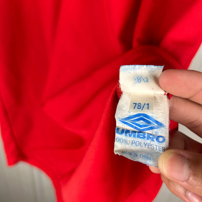 Manchester United Home Football Umbro Jersey 1998 Soccer Mens  L