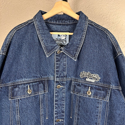Southpole CRAZY Y2K XXL Embroidered Denim Jacket