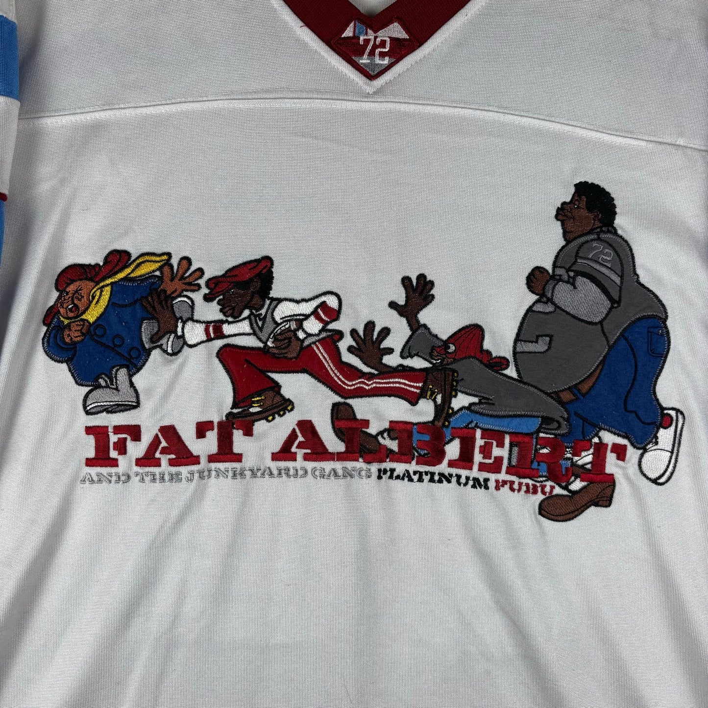 Fat Albert Y2K Platinum Fubu Junkyard Gang XXL Football Jersey