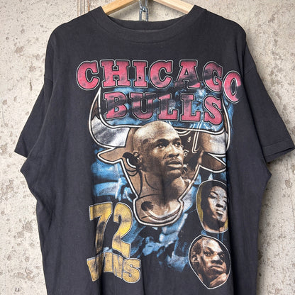 Chicago Bulls Rap Tee 1996 Michael Jordan Big Three World Championship XXL Shirt