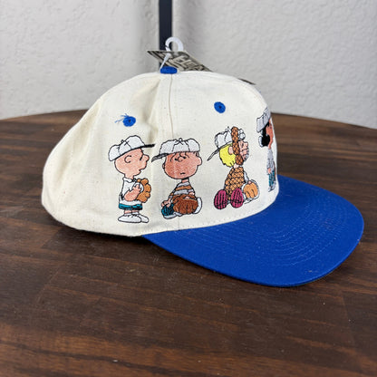 Peanuts NWT Headtoons Snoopy Characters Embroidered 90s Snapback Hat