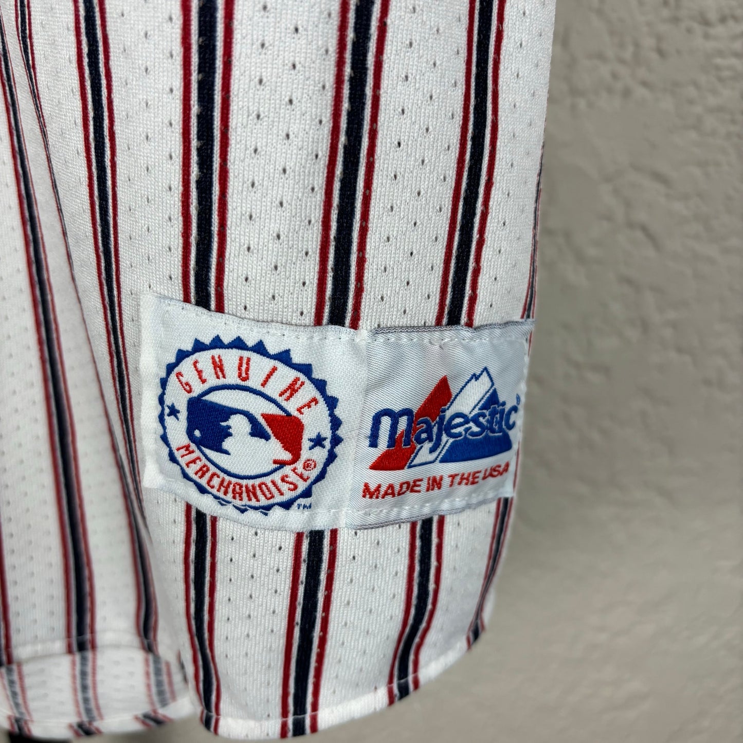 Vintage New York Yankees Rare Pinstripe Majestic MLB XXL Baseball Jersey