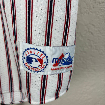 Vintage New York Yankees Rare Pinstripe Majestic MLB XXL Baseball Jersey