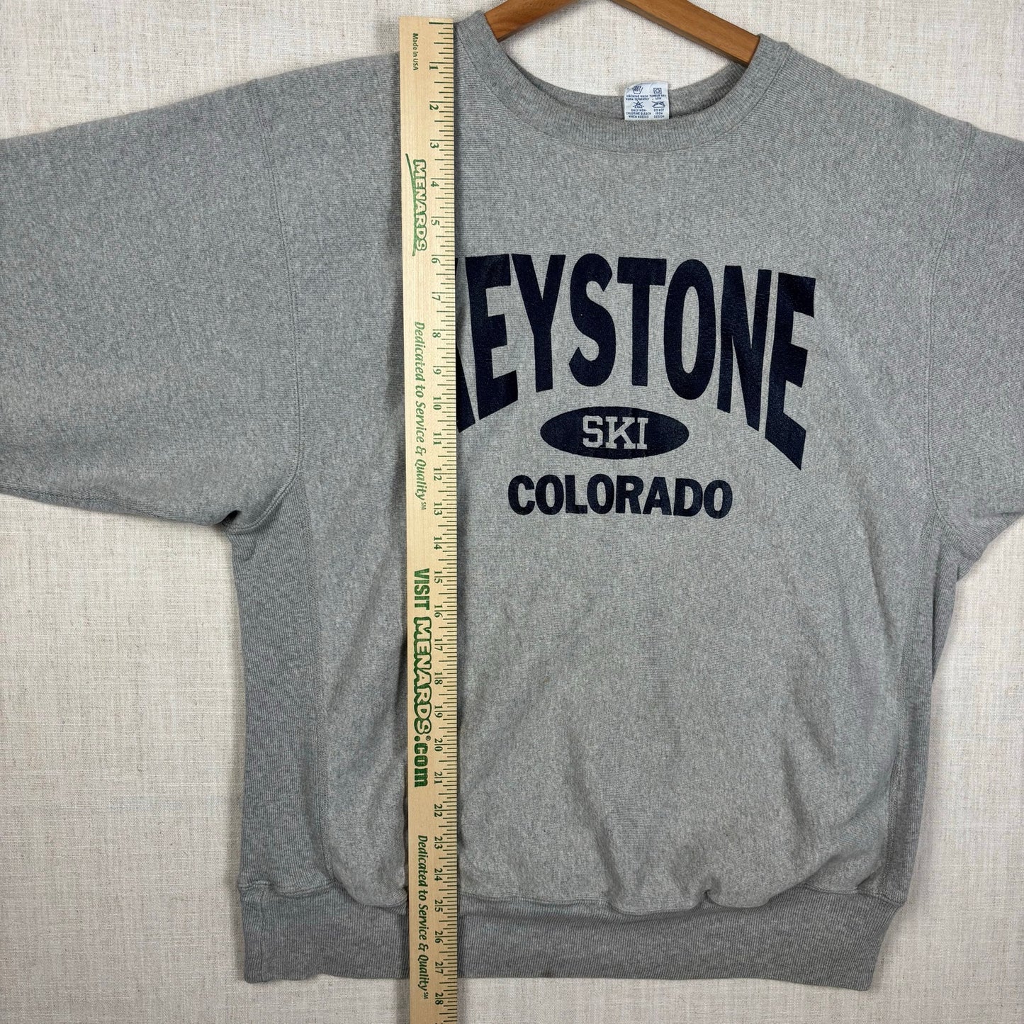 Champion Reverse Weave 90s Grey Keystone Ski Colorado XL
