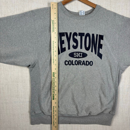 Champion Reverse Weave 90s Grey Keystone Ski Colorado XL
