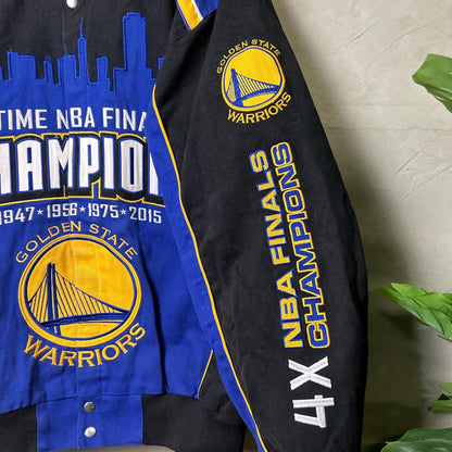 Golden State Warriors 4-Time NBA Champions Skyline GIII Carl Banks L 2015 Jacket