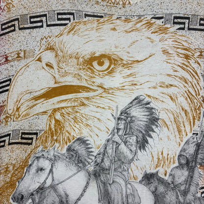 Vintage Native American Western Eagle AOP XL Nature Tee