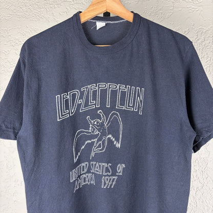 Vintage Led Zeppelin 1977 Original USA Tour Medium Band Tee