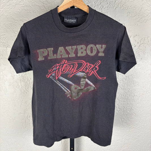 Vintage Playboy Baby Tee After Dark Magazine Official Merch Small