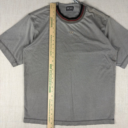 Diesel Designer Y2K Center Logo Essential Streetwear Large Shirt
