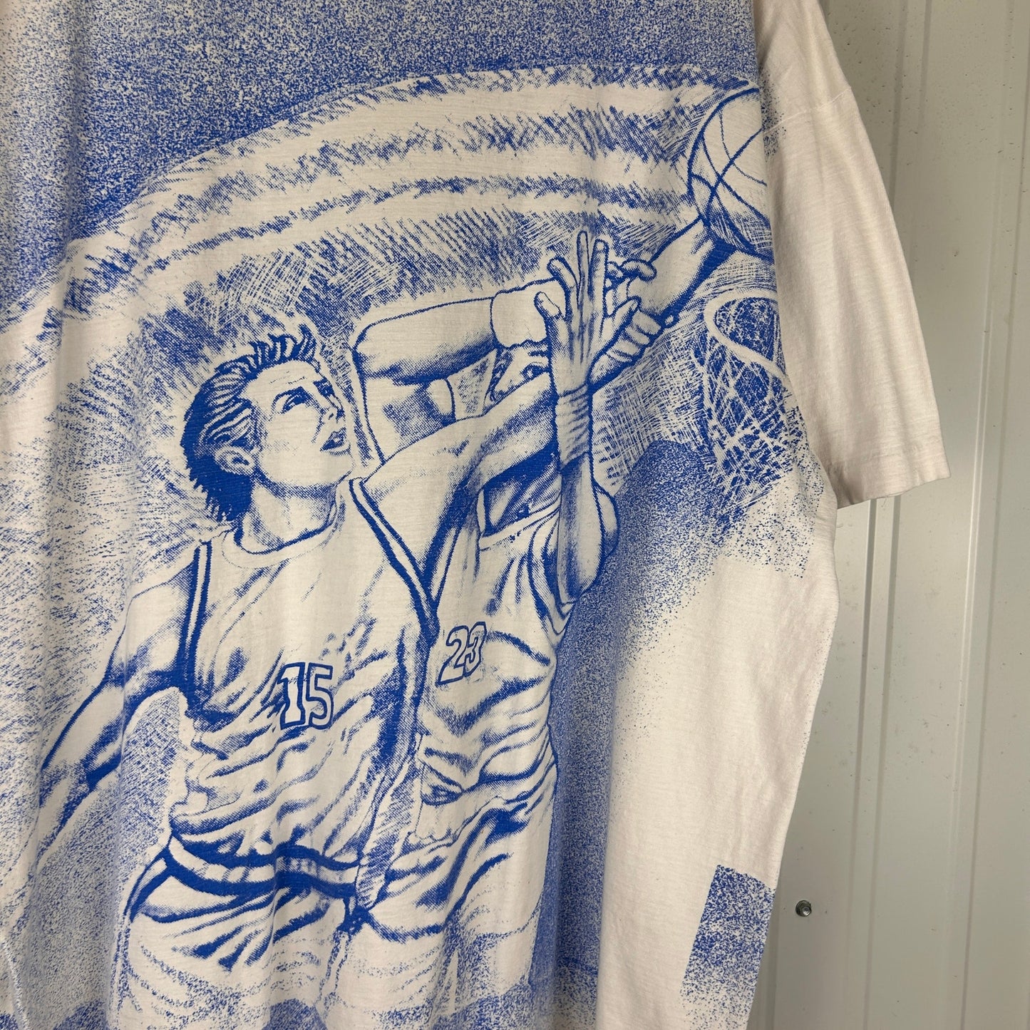 Georgetown Hoyas Vintage AOP NCAA Basketball Graphic XXL Shirt