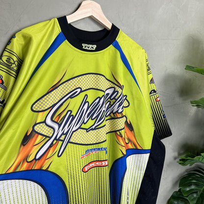 Super Bike Y2K MX Freestyle Flames Fox Racing XL Shirt