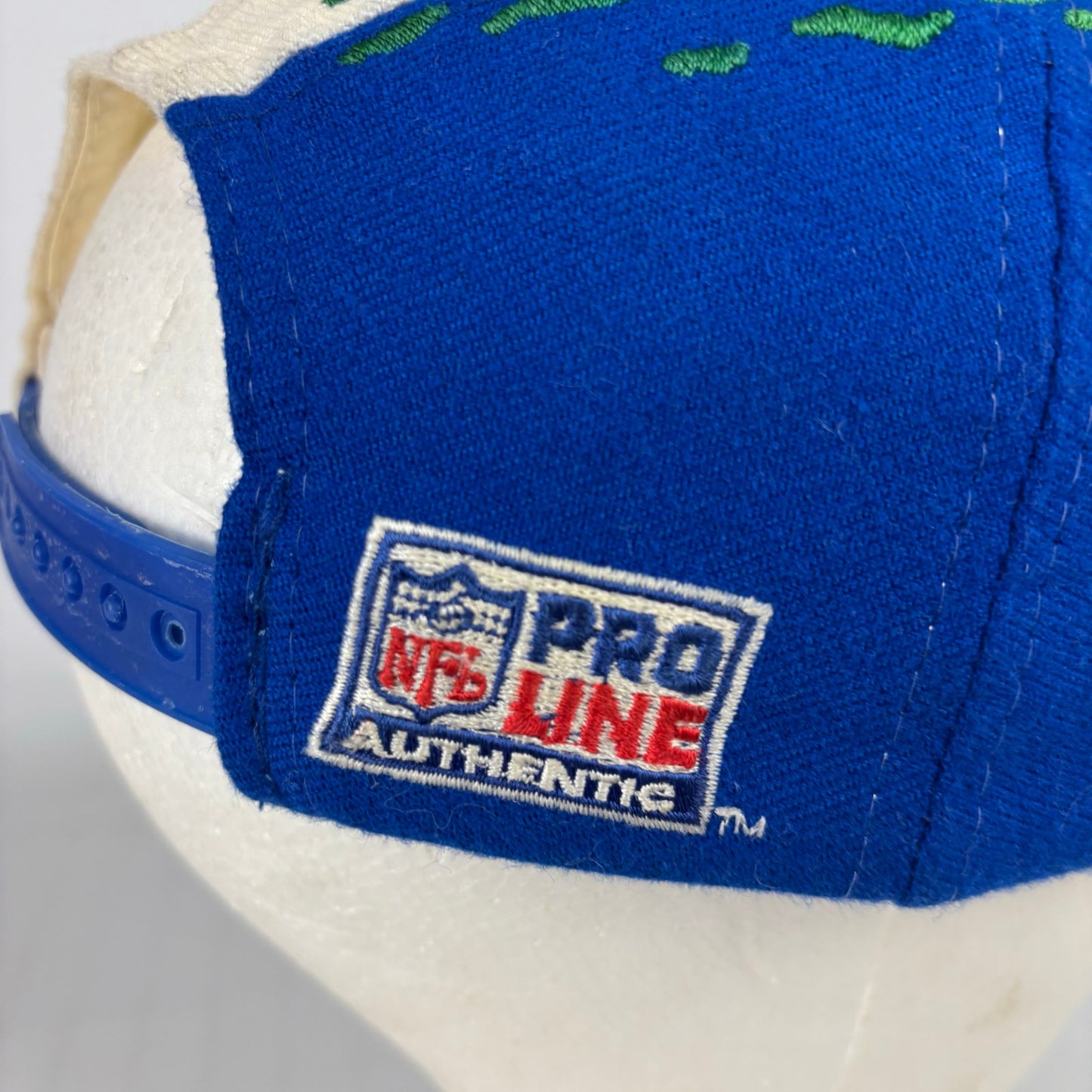 Vintage Seattle Seahawks Splash Logo Athletic Pro Line Snapback Hat