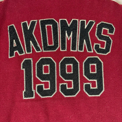 Akademiks Varsity Y2K 1999 Two Tone Embroidered Bomber Jacket XL