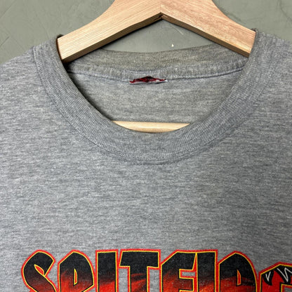 Spitfire Y2K Spellout Skateboarding Flames Medium Shirt