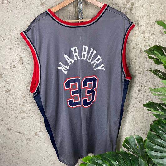 Stephon Marbury New Jersey Nets Champion 2000s XL NBA Basketball Jersey