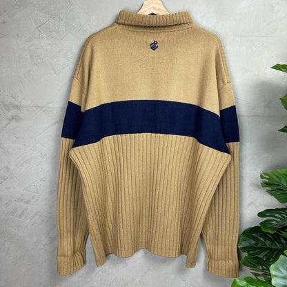 Roca Wear Y2K Ribbed Knit Turtleneck Sweater XL
