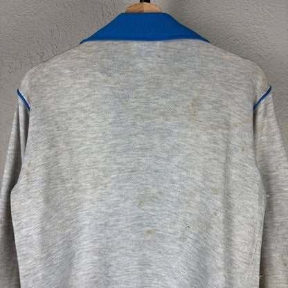 Vintage 1970s Nike Orange Swoosh Small Distressed Tracksuit Jacket