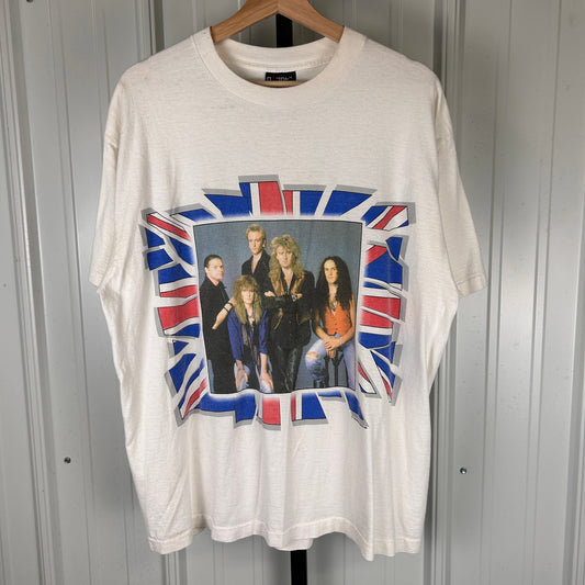 Def Leppard 1992 7 Day Weekend Tour XL Giant Tag Band Tee