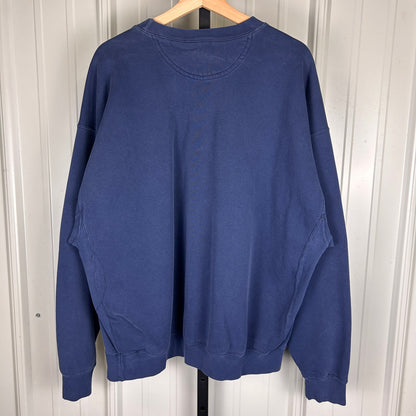 Uni. Of Illinois Urbana Cham. Football 00s Nike Gray Tag Center Swoosh XL Crewneck