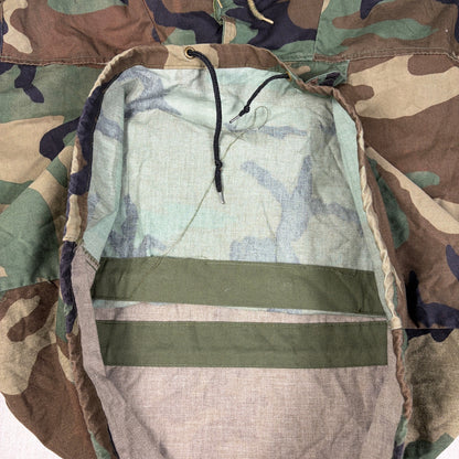 Vintage Military Pullover Parka Army Camo Medium Jacket