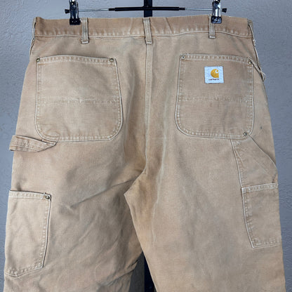 Carhartt 1980s Double Knee Duck Canvas USA Made Workwear 38" Carpenter Pants