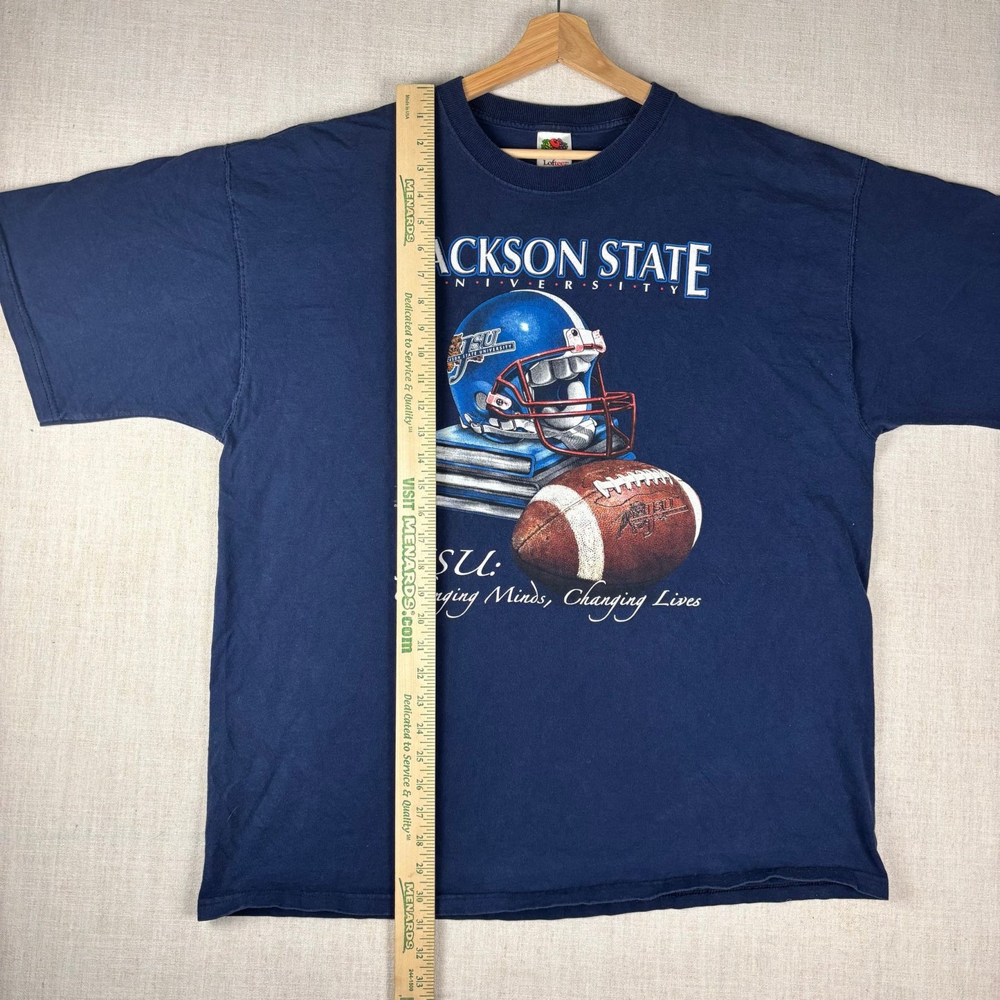 Vintage Jackson State University Football Helmet Logo XXL Shirt