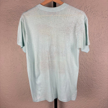 Vintage 80s Amazing Surf Comics Wave Warrior Small Tee