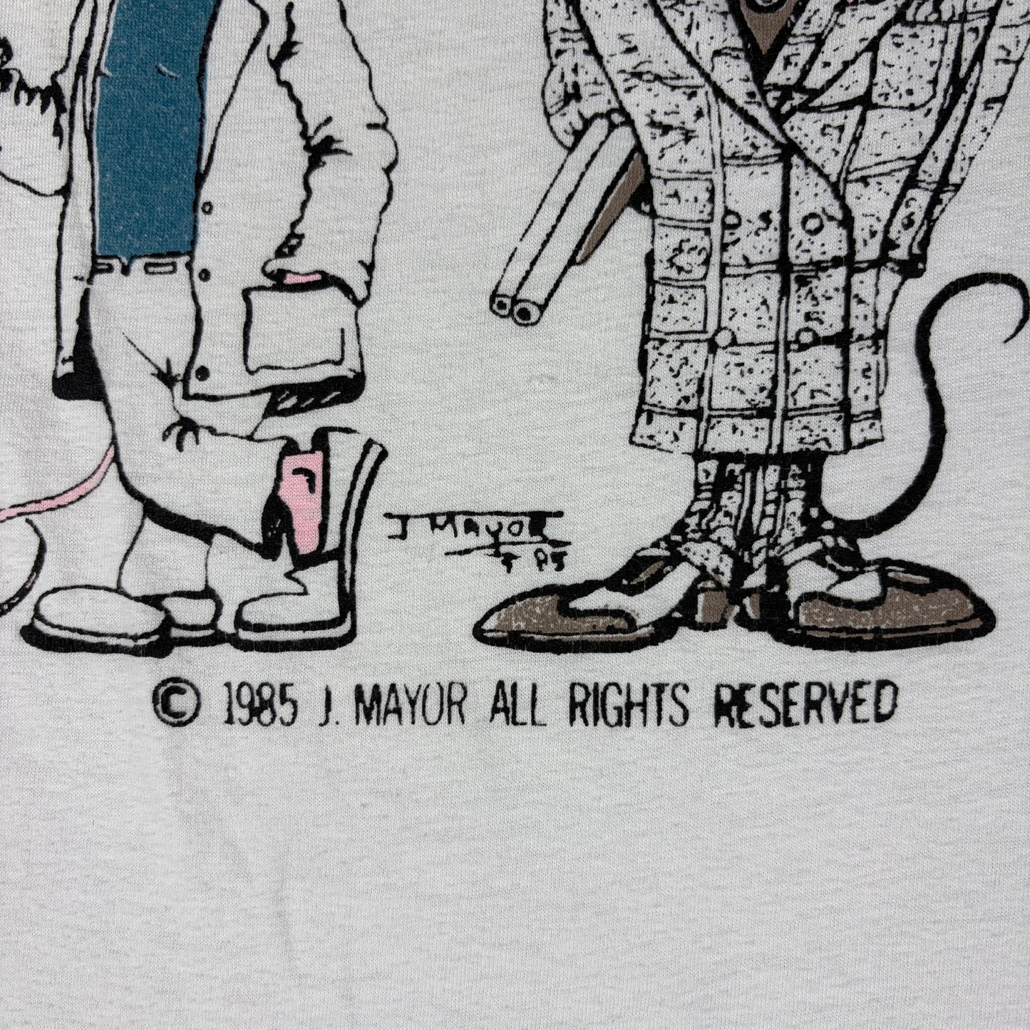 Vintage Miami Mice Diamond Dust 1985 Crime Cartoon Small Tee