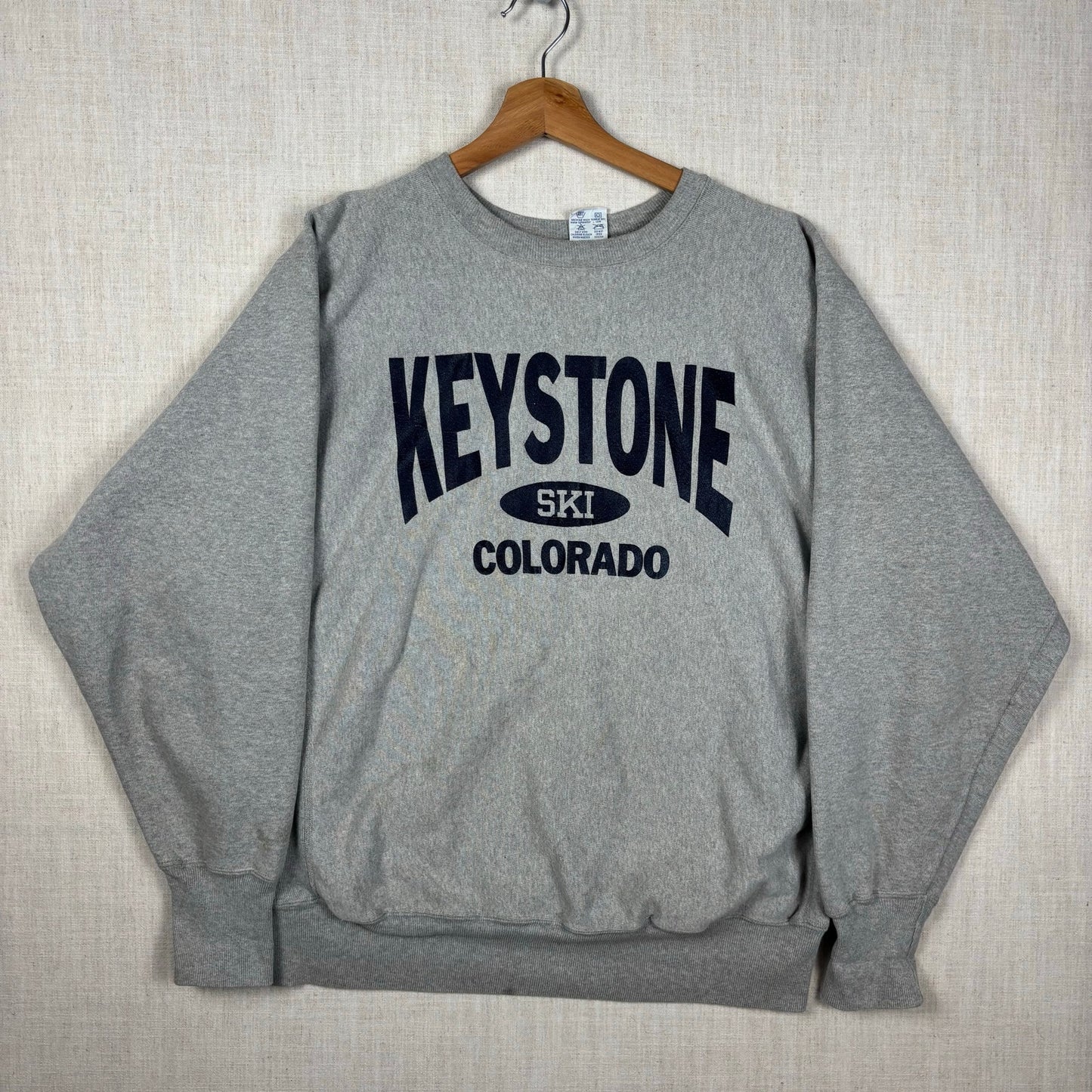 Champion Reverse Weave 90s Grey Keystone Ski Colorado XL