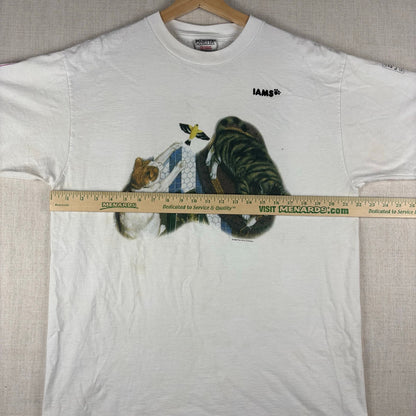 Vintage Iams Company Cats Shirt RARE 50th Anniversary 1996 XL