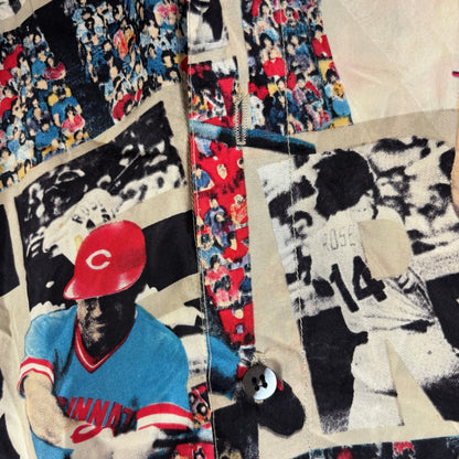 Pete Rose Silk Club MLB Hawaiian Style AOP Medium Shirt