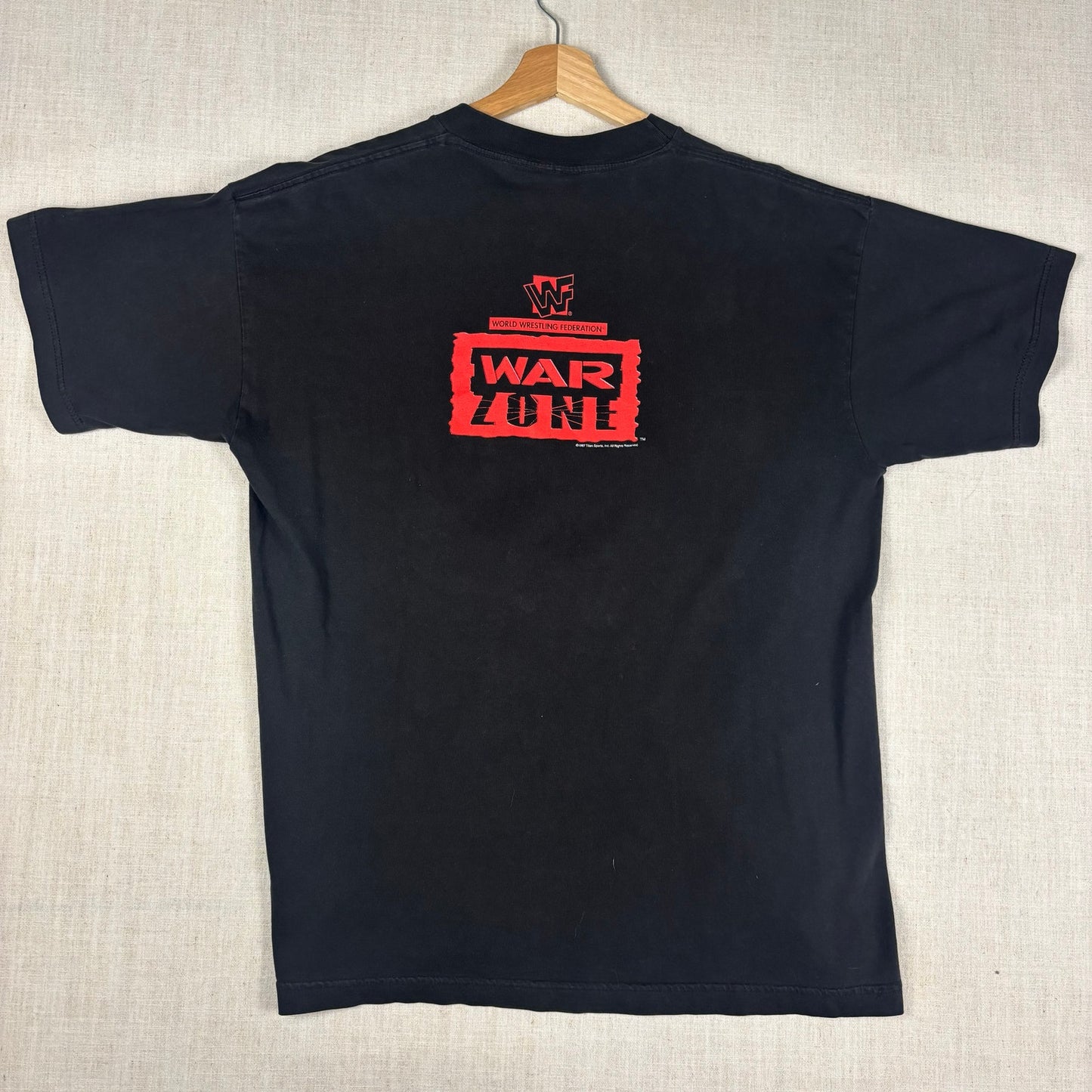 Vintage WWF Raw is War 1997 WWE War Zone Monday Night Raw Large Tee