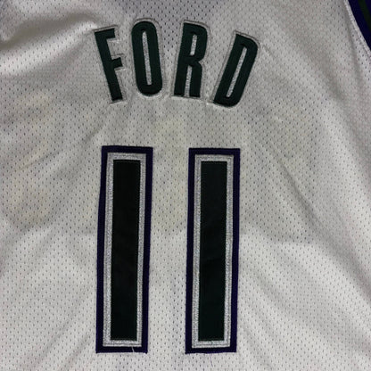 Vintage TJ Ford Milwaukee Bucks Reebok Sewn #11 Authentic Sz 52 Jersey