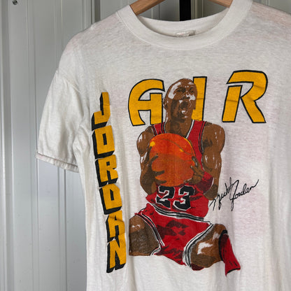 RARE Air Jordan 90s Spell Out Jersey Name Medium Graphic Tee