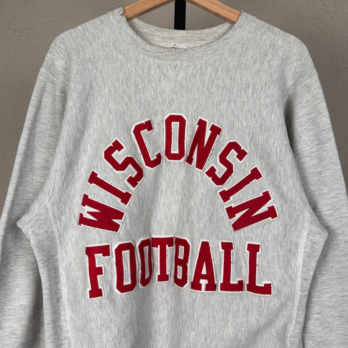 Champion Reverse Weave 90s Wisconsin Badgers Football Large Sweatshirt