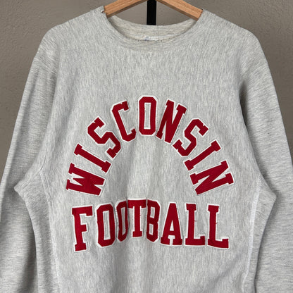 Champion Reverse Weave 90s Wisconsin Badgers Football Large Sweatshirt