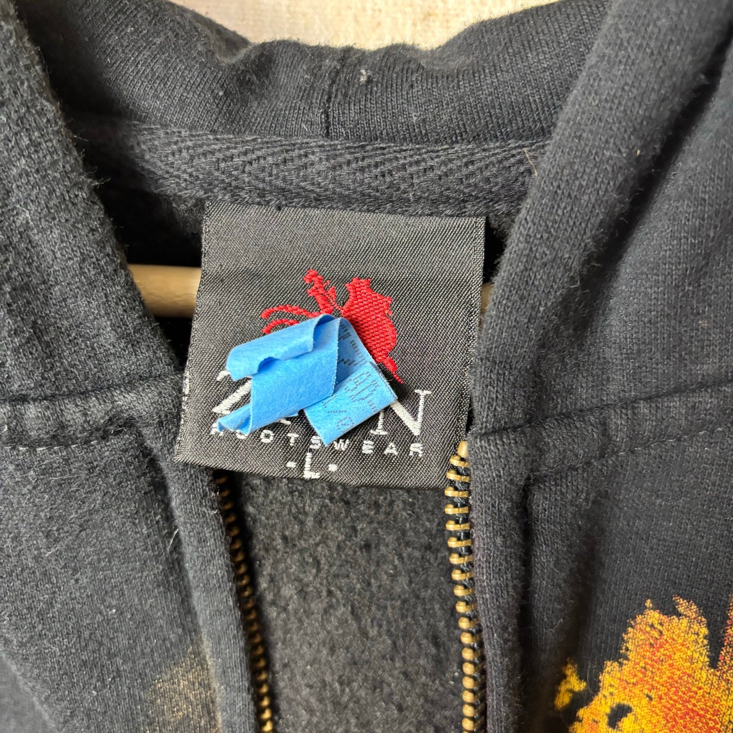 Bob Marley Zion Redemption Song 2009 Large Zip Up Hoodie